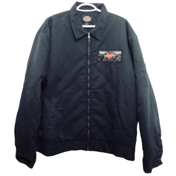 Dickies Other - Vtg Green Day Patch Quilted Dickies Zip Jacket XL